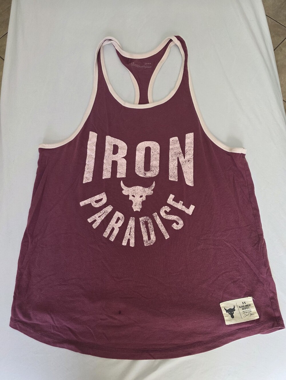 Iron Paradise MENS Maroon Racerback Tank Top